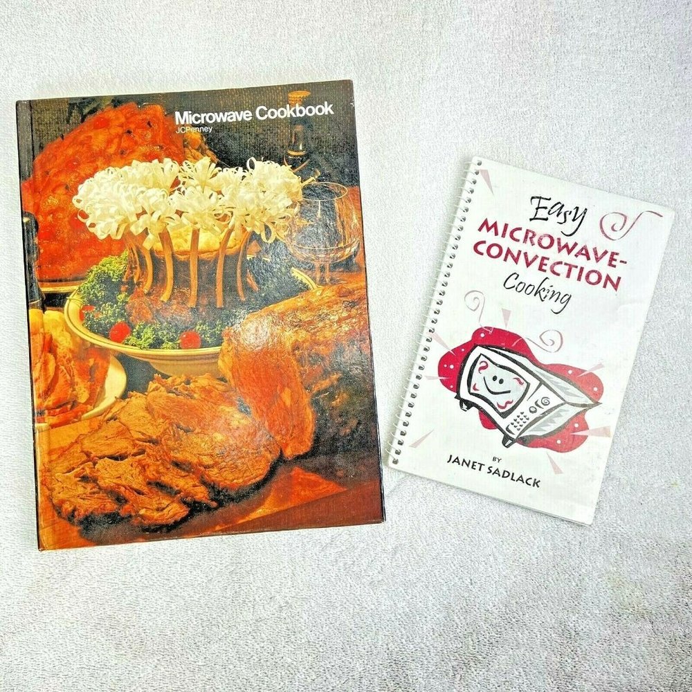 Vintage JCPenney Microwave Cookbook And Microwave Convection Cooking Book